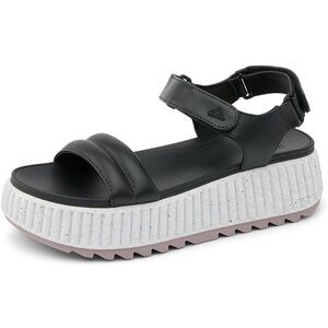 REEF Women’s Vista Higher Raya Platform Sandal Adjustable Straps Size 9 Black
